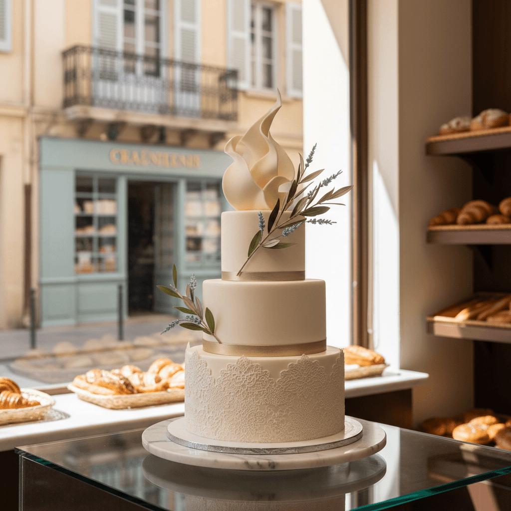Wedding cake by Les Douceurs d'Elo