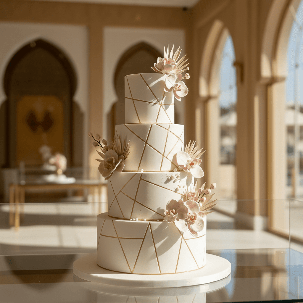 Wedding cake by Fia Cakes Abu Dhabi || Specialized in Customized Cakes || Wedding Cakes || Birthday Cakes in Abu Dhabi