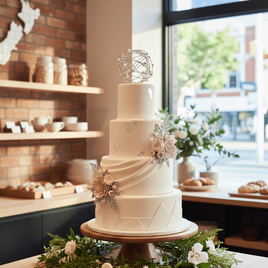 Wedding cake by JustCakes NZ