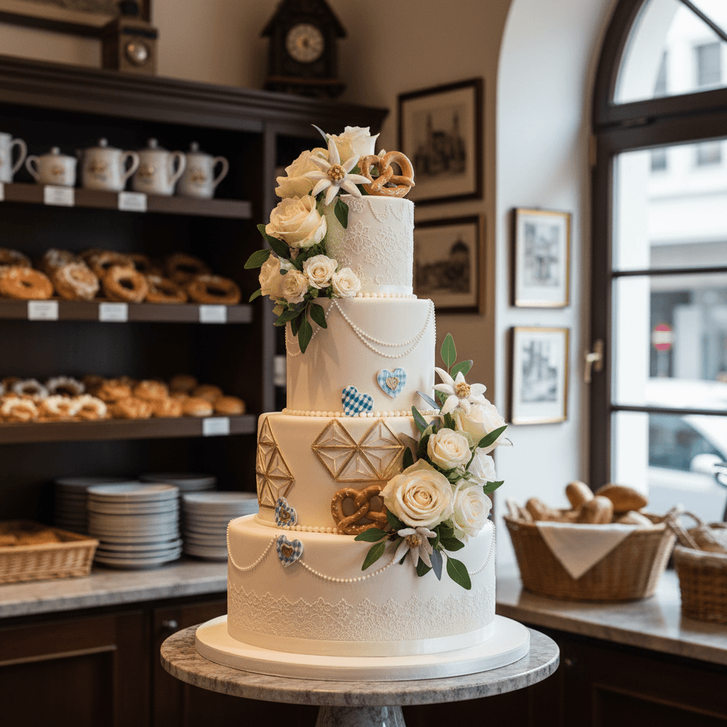 Wedding cake by Konditorei Kupferblatt