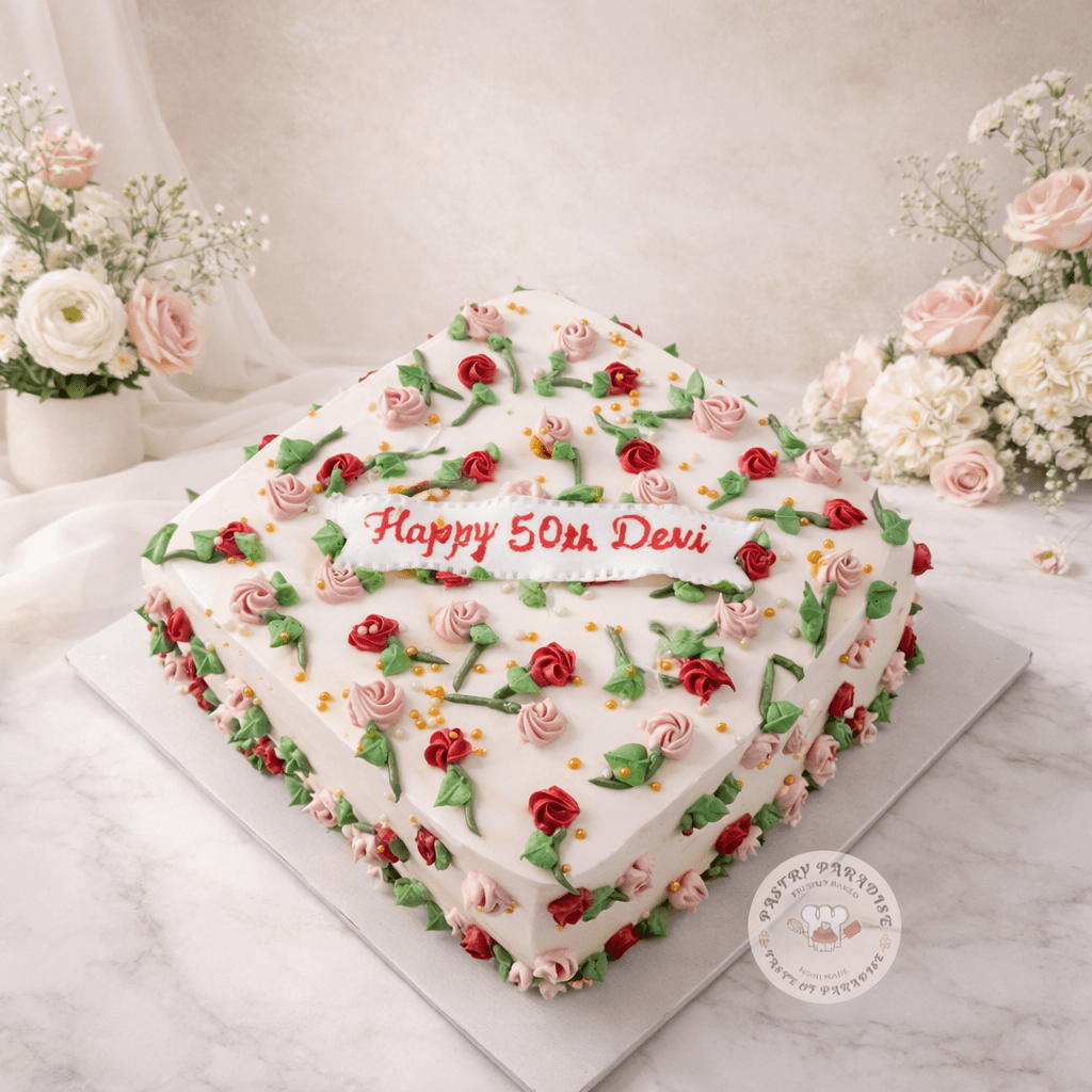Wedding cake by Pastry Paradise ( home baking ) Best cakes in chennai