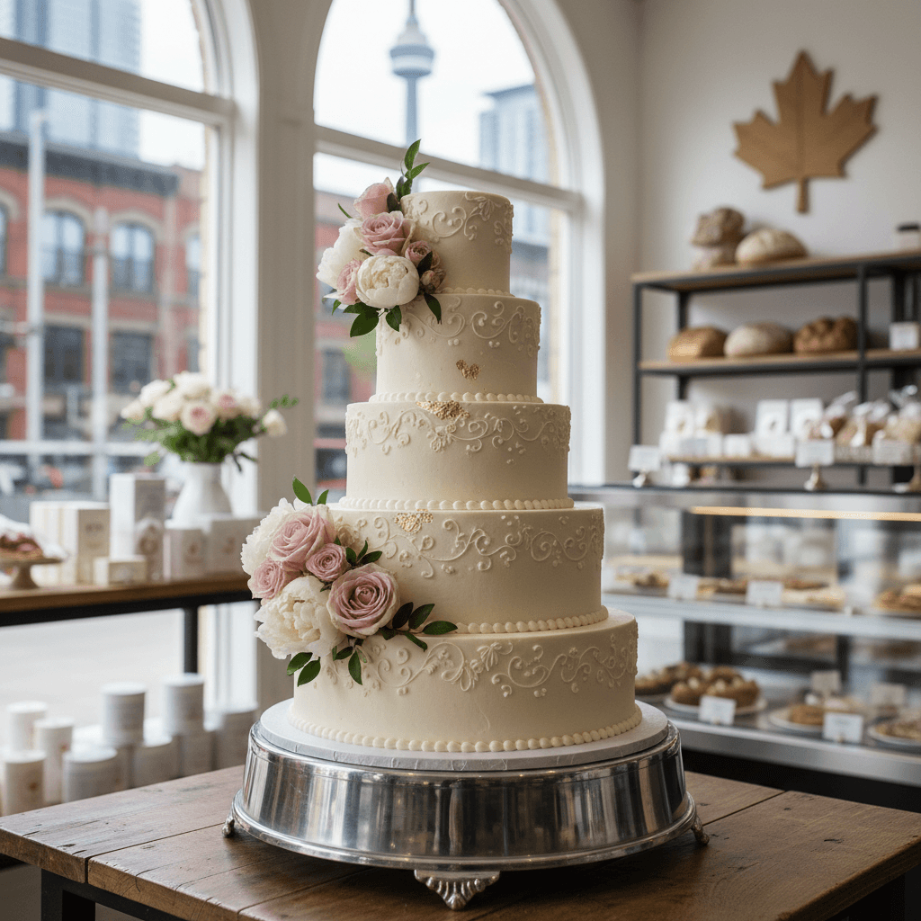 Wedding cake by Bobbette & Belle Artisanal Pastries