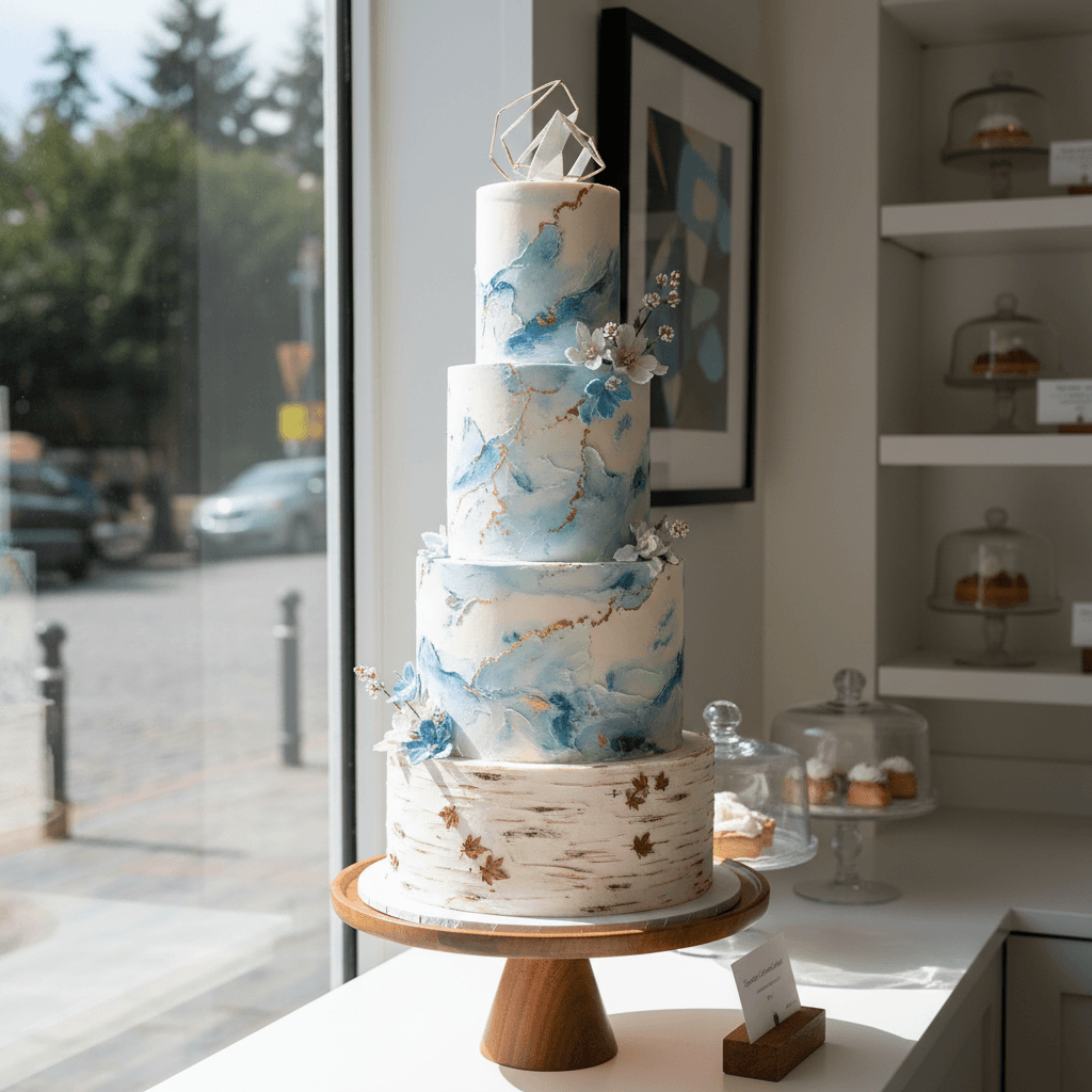 Wedding cake by The Cake & The Giraffe (by appointment only)