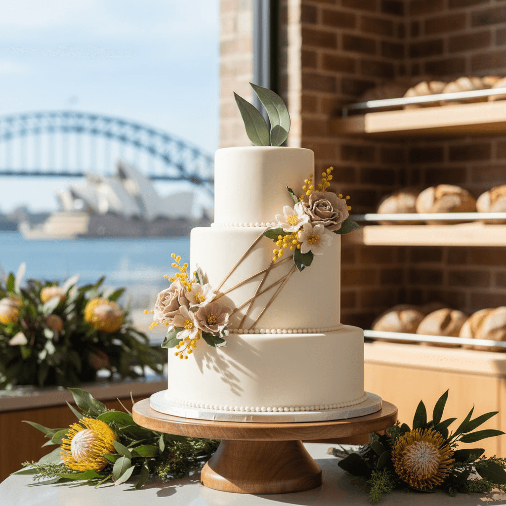 Wedding cake by Online Cake Business Sydney - JK Cake Designs