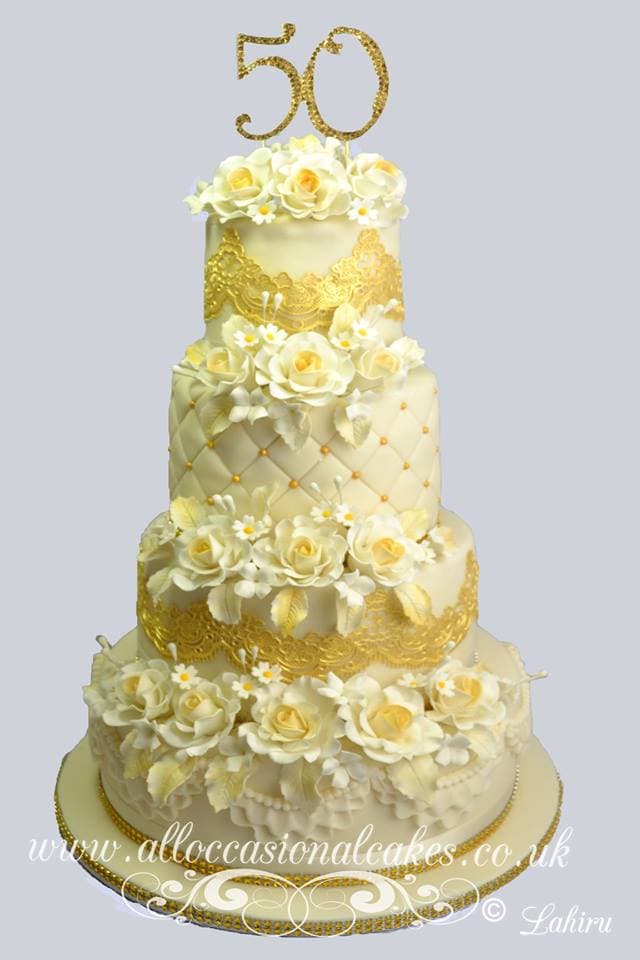 Wedding cake by Cakes For all occasions