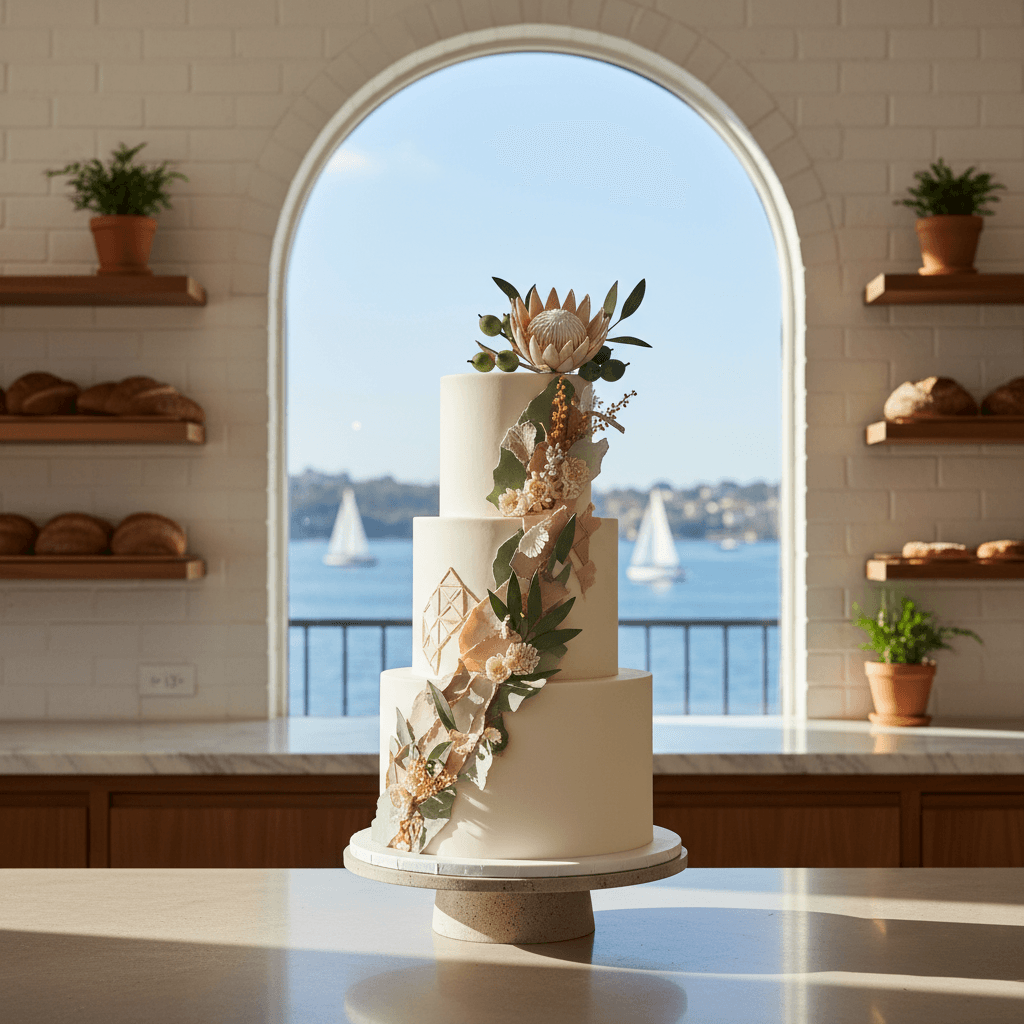 Wedding cake by Katie's Cakes and Cookies