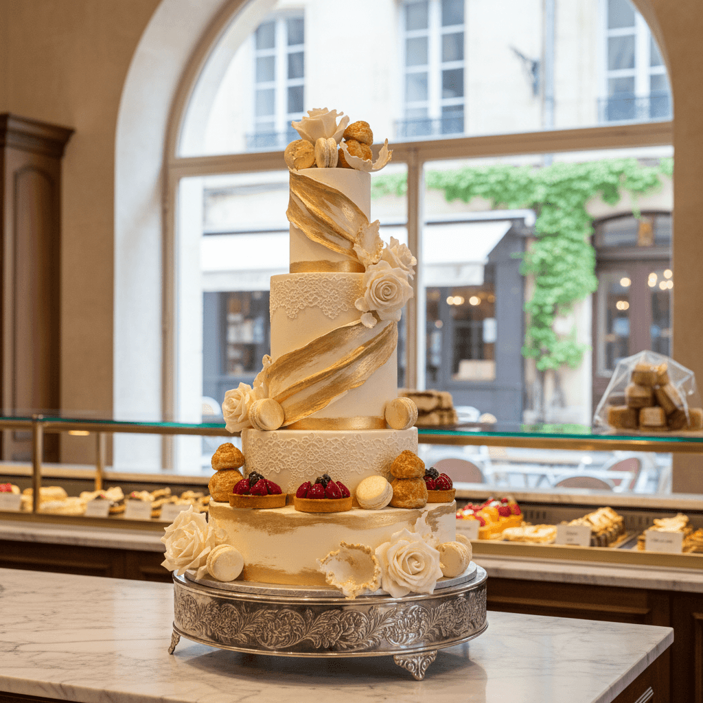 Wedding cake by Cake Factory - Pâtisserie Artisanale à Bordeaux