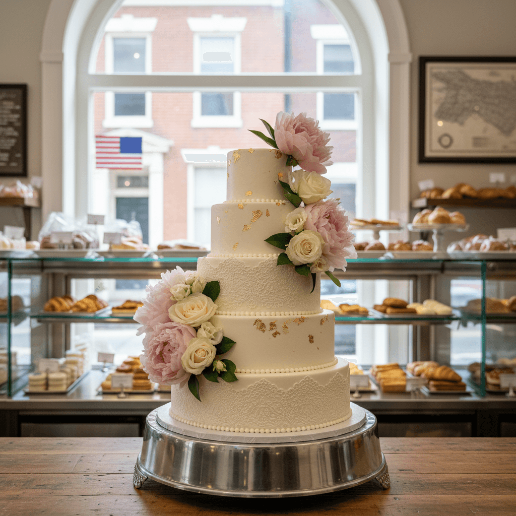 Wedding cake by J'aime French Bakery