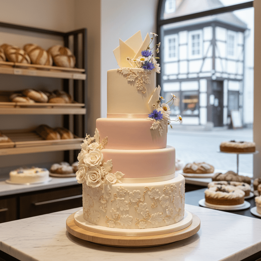 Wedding cake by Caketales