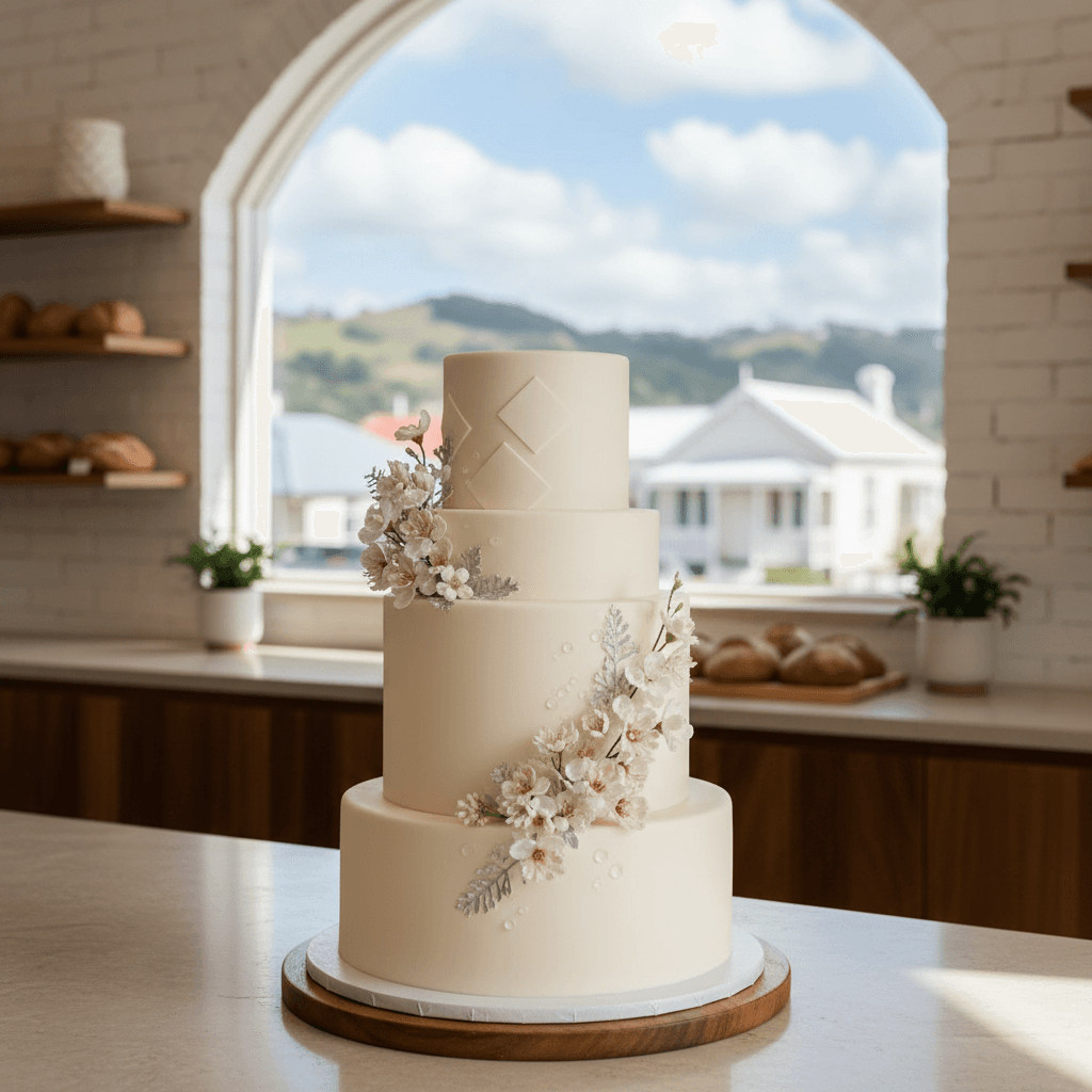 Wedding cake by Em & Skye Cake Co.