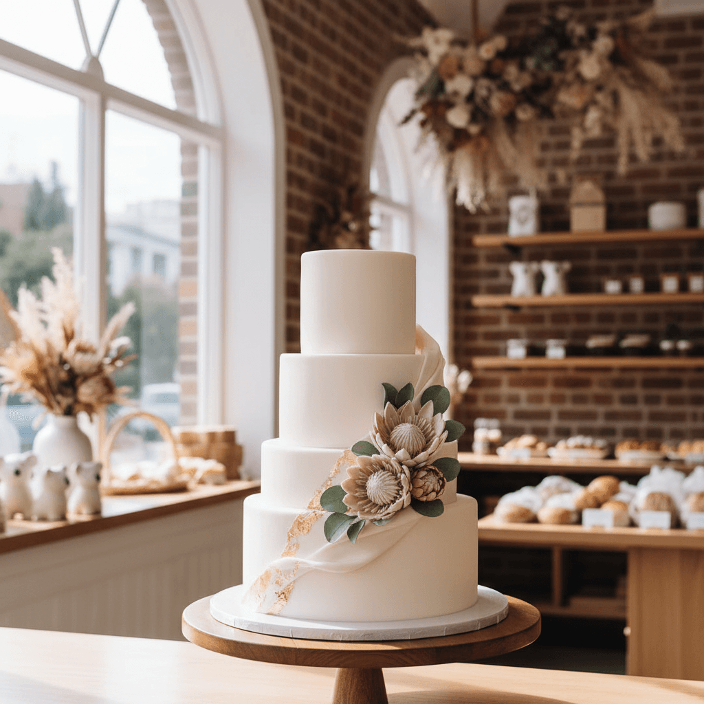 Wedding cake by Amarantos Cakes Melbourne