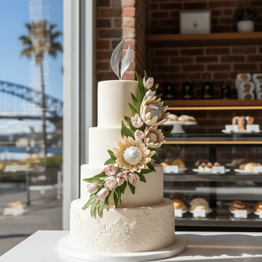 Wedding cake by Sydney Cakery