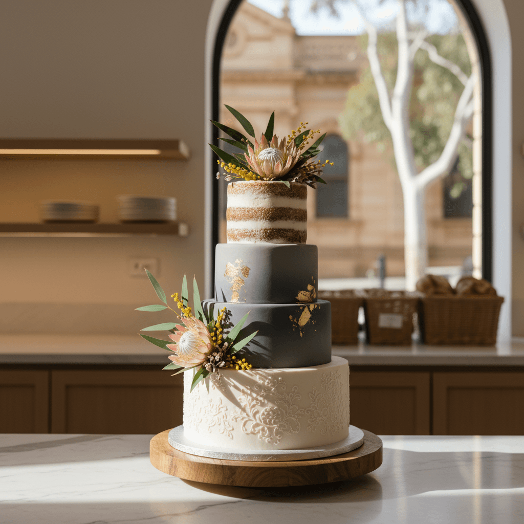 Wedding cake by Sugar & Spice Cakes