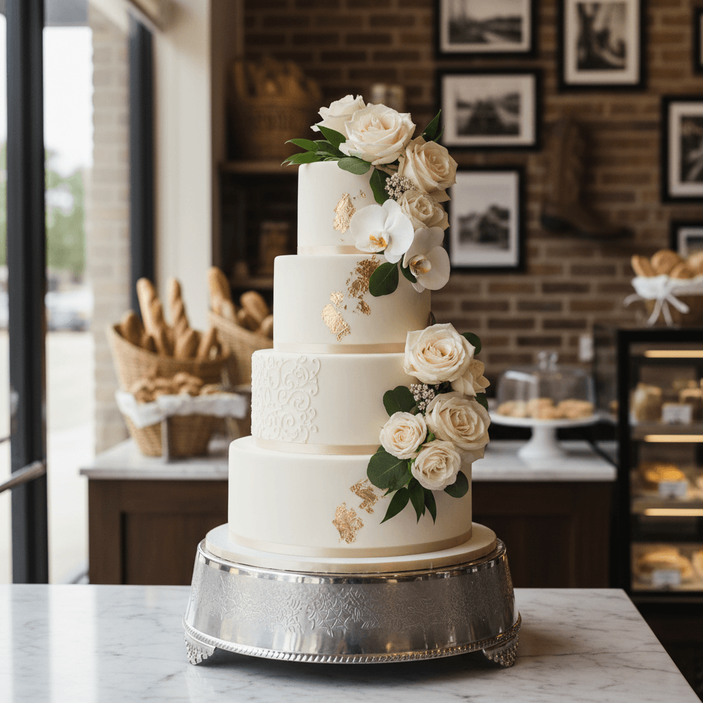 Wedding cake by Stein's Bakery