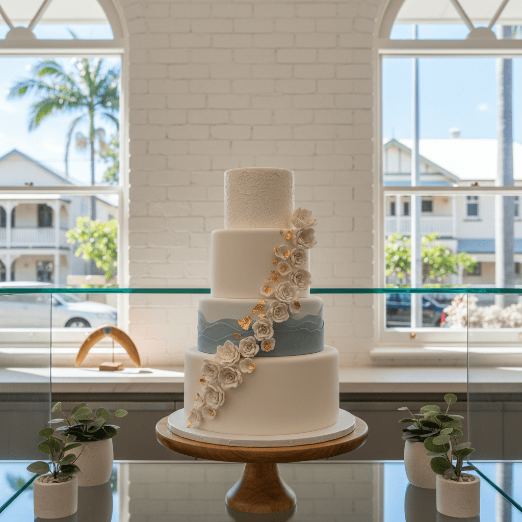 Wedding cake by Elegantly Frosted