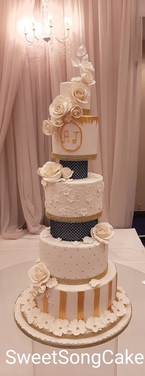 Wedding cake by Sweet Song Cake