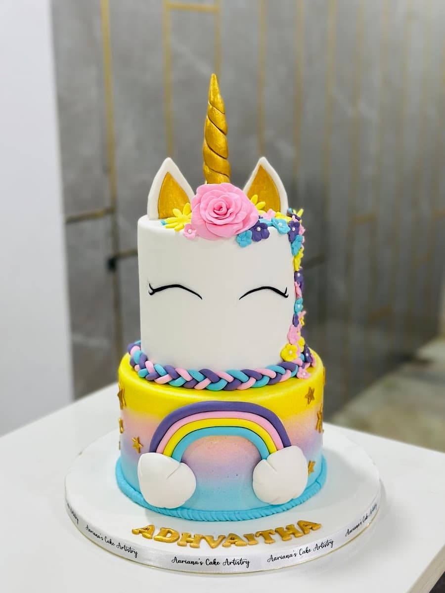 Wedding cake by Aariana's Cake Artistry ! Best Customised and Wedding Cakes ! HomeBaker !