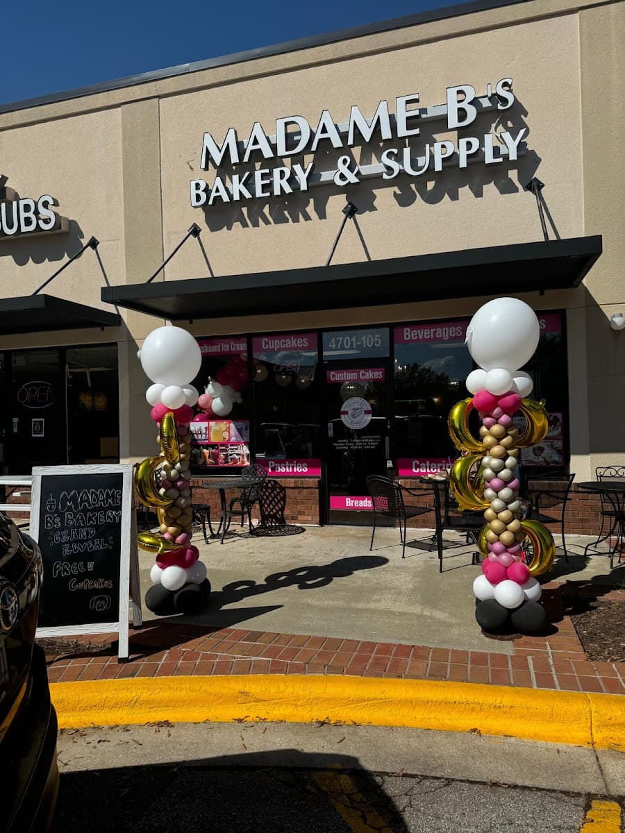 Wedding cake by Madame B’s Bakery