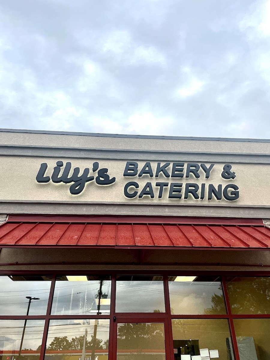 Wedding cake by Lily's Bakery and Catering