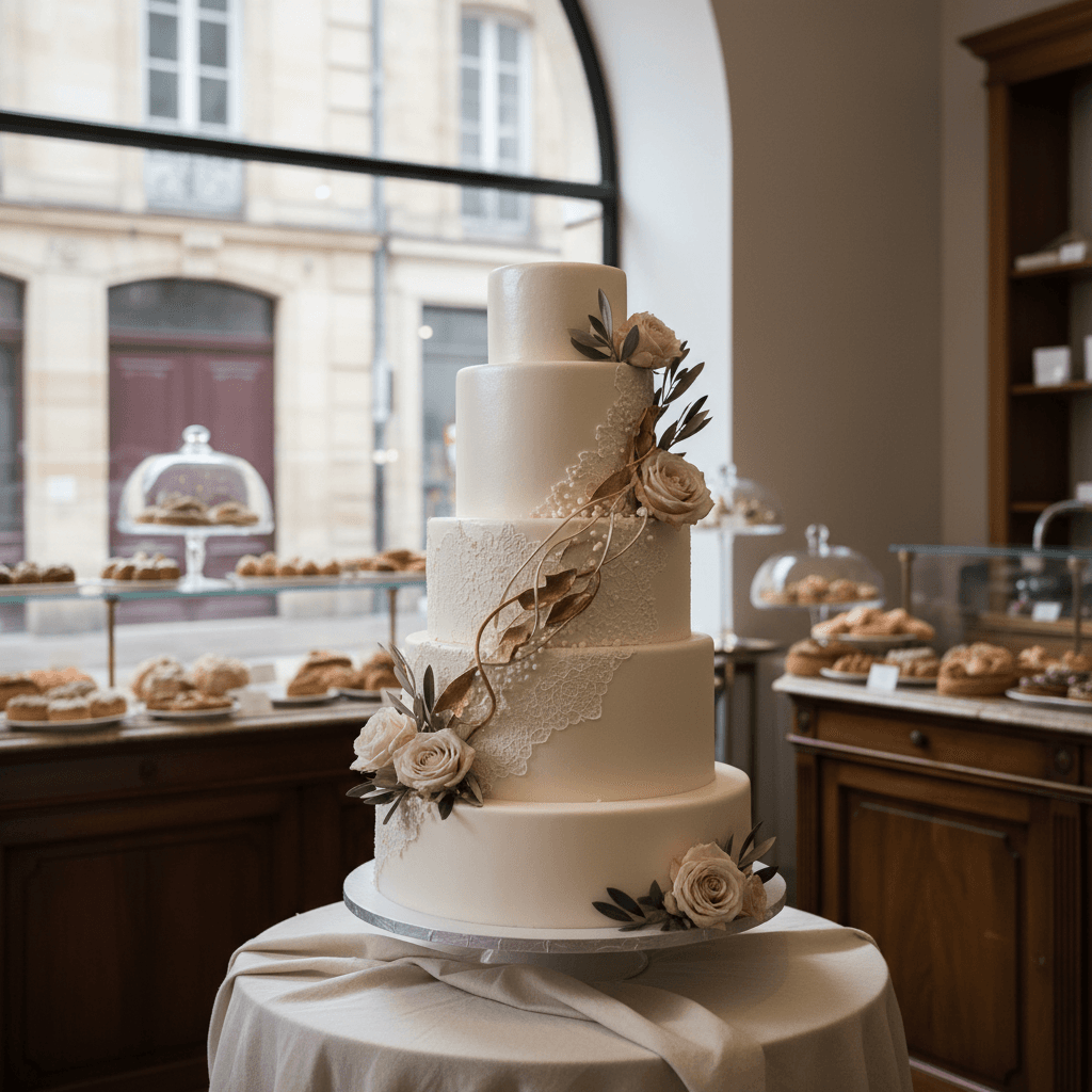 Wedding cake by Pâtisserie S.