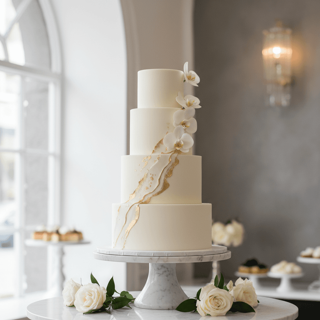 Wedding cake by The Hudson Cakery