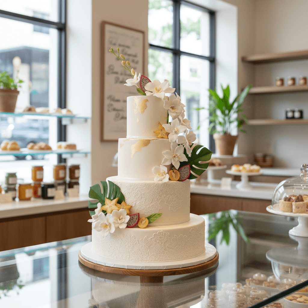 Wedding cake by Fancy French Cakes