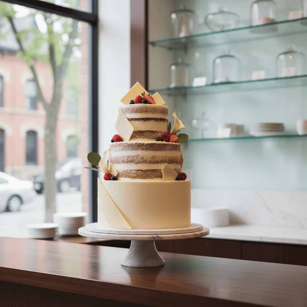 Wedding cake by Velvet Lane Cakes & Cafe