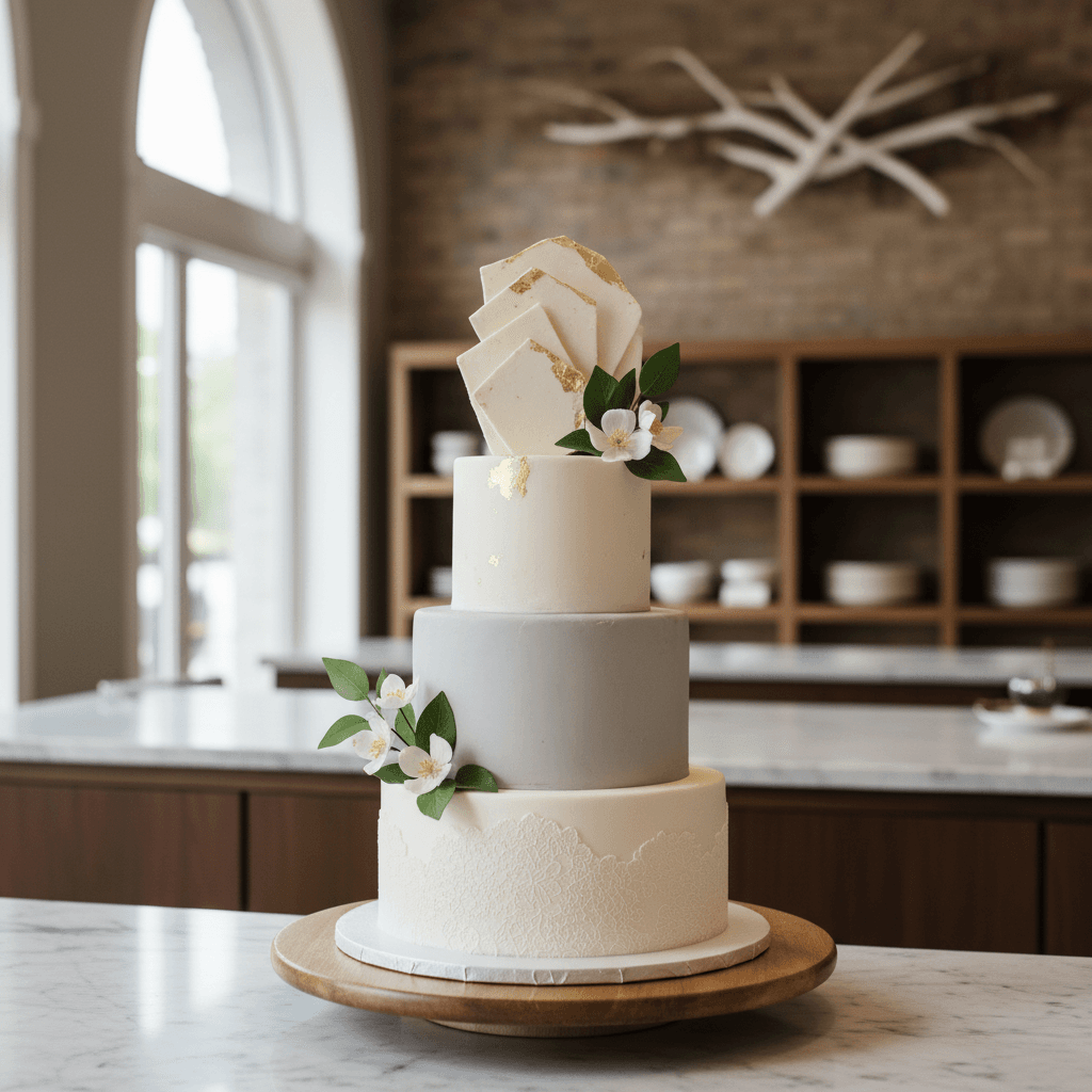 Wedding cake by Milo's Pastry