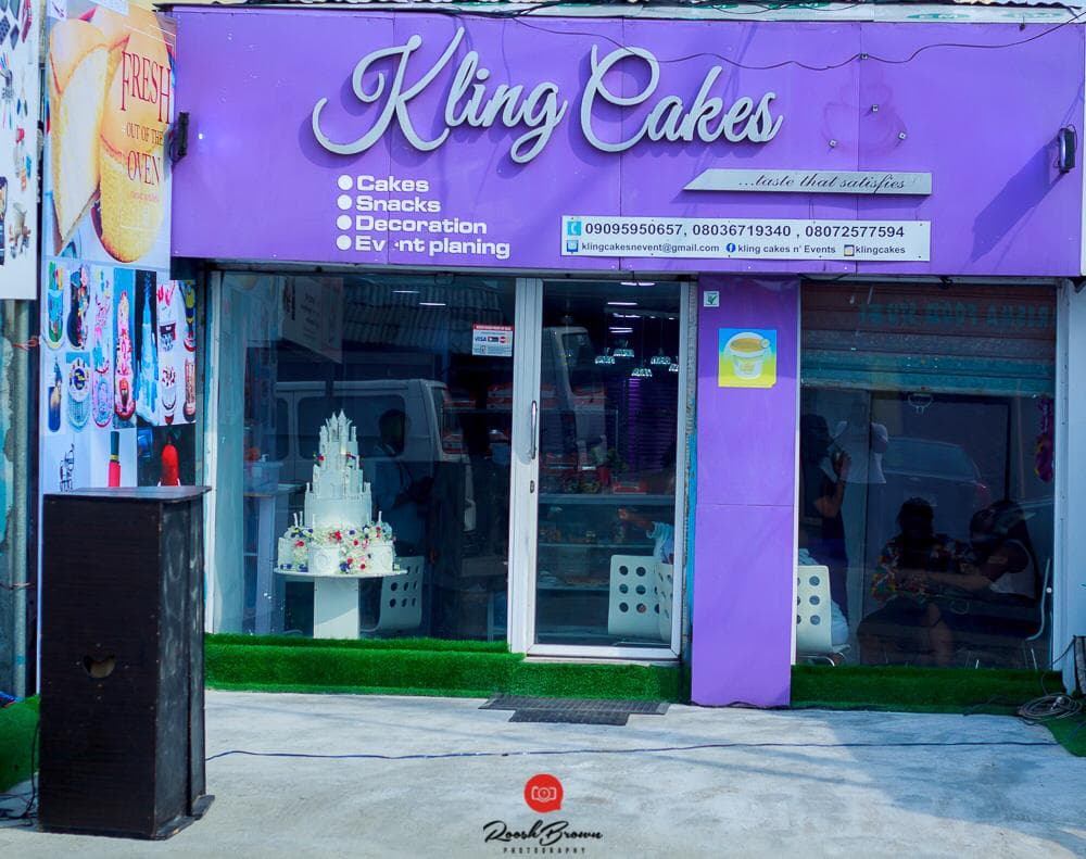 Wedding cake by Kling Bakeshop Wedding and Party cakes