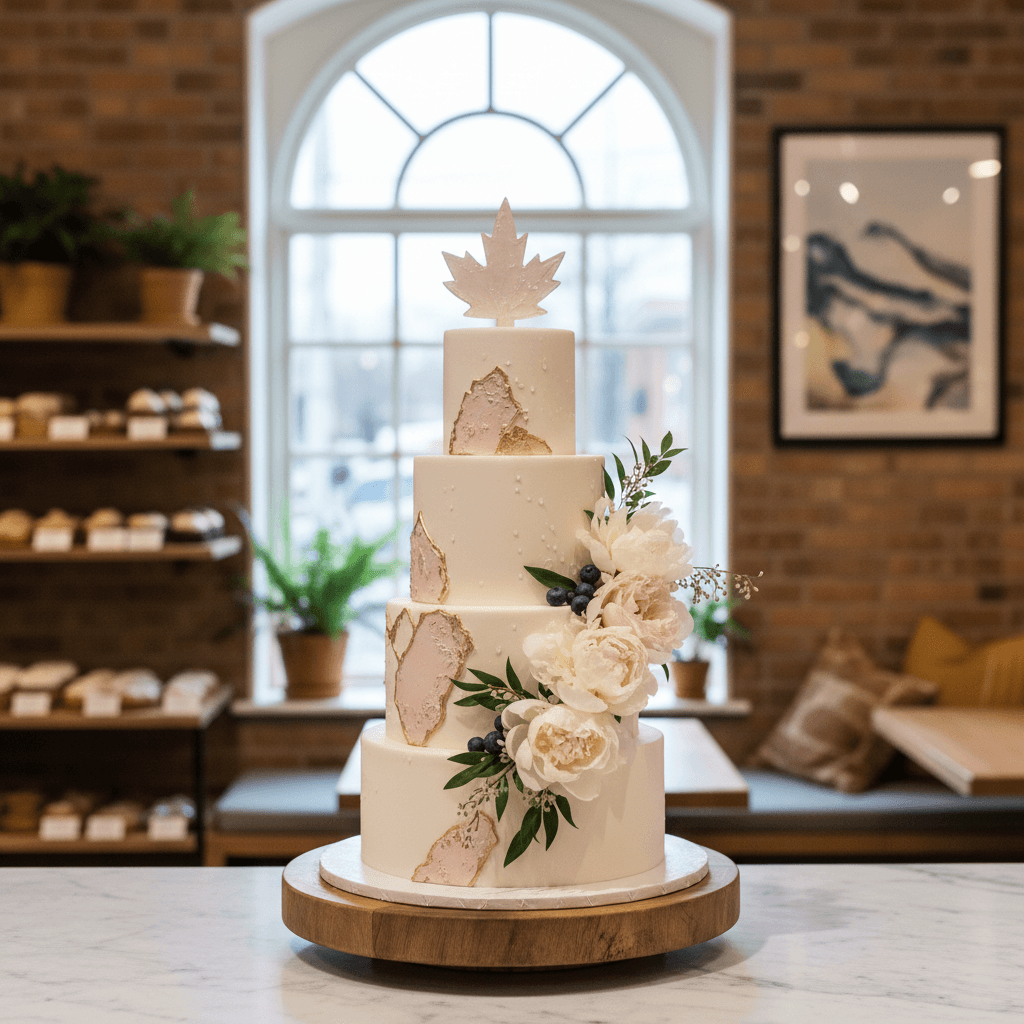 Wedding cake by Trafiq Cafe & Bakery
