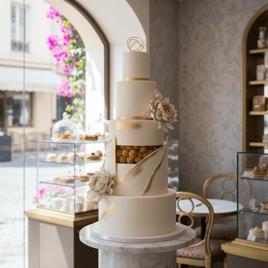 Wedding cake by PATISSERIE LE VANILLIER