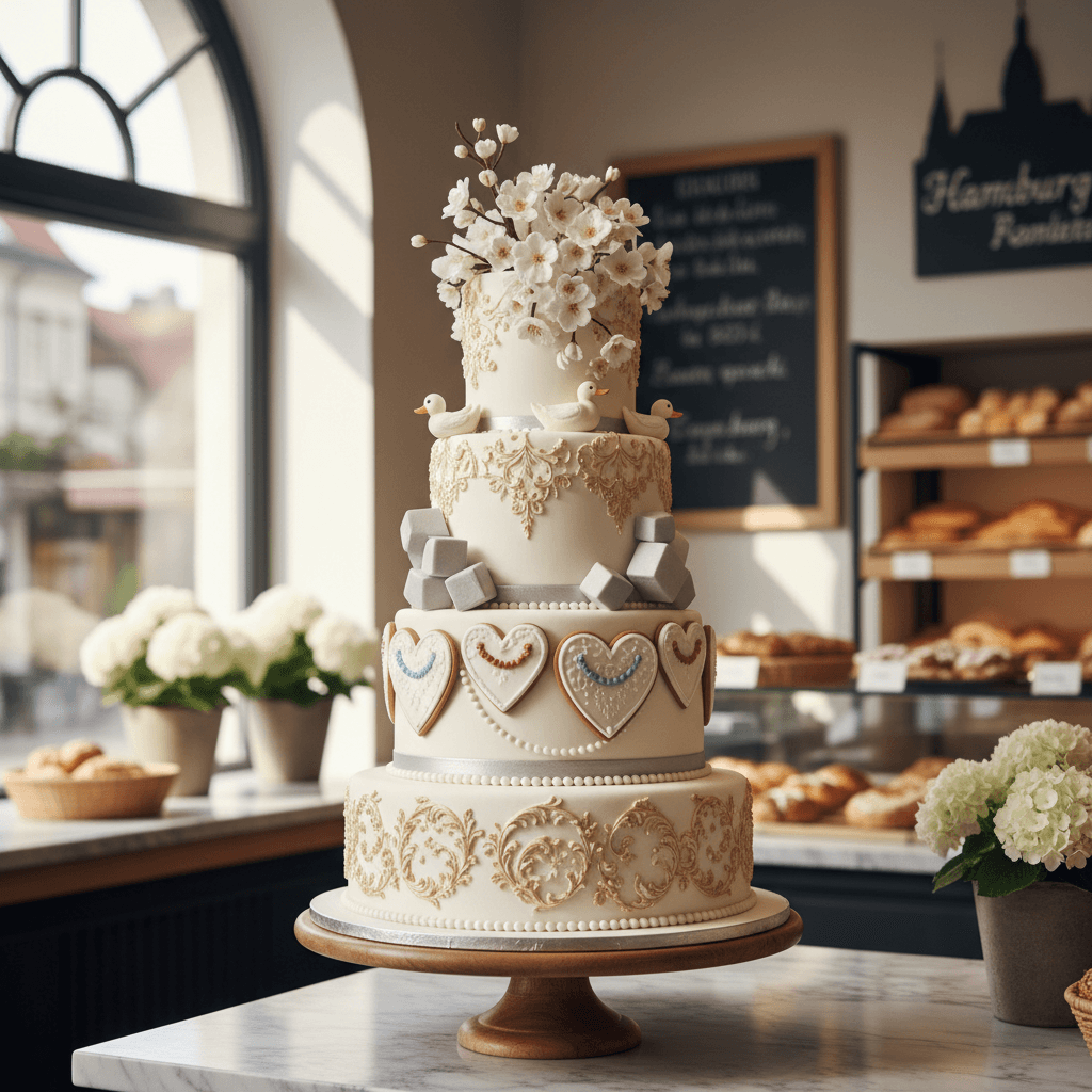 Wedding cake by Konditorei Holger Rönnfeld