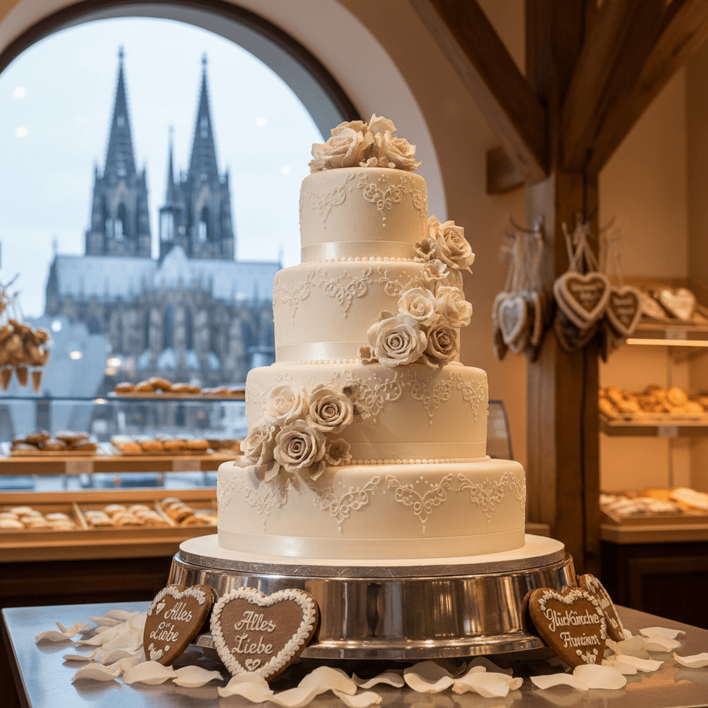 Wedding cake by Cologne cakes Express