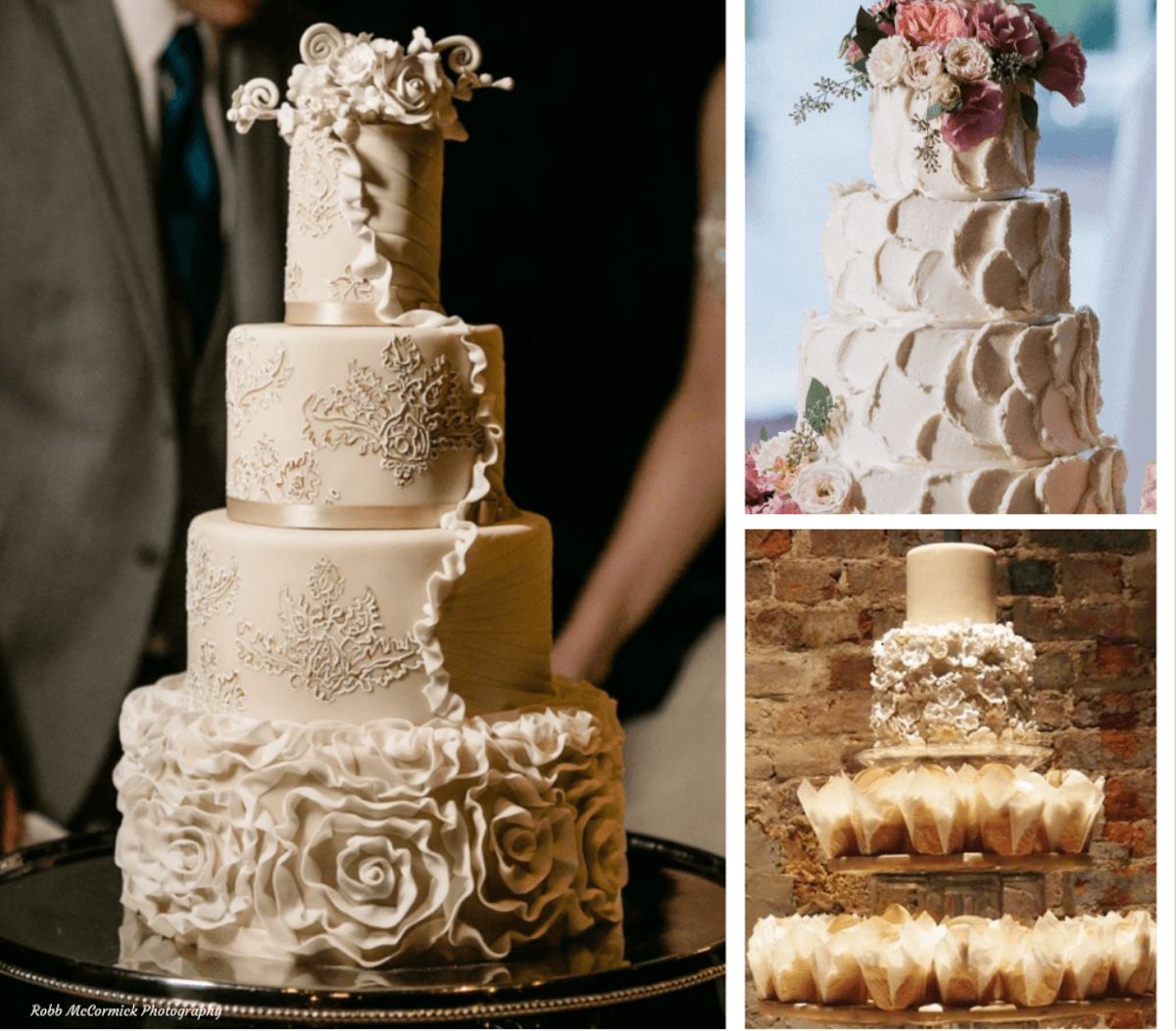 Wedding cake by Jan Kish - La Petite Fleur