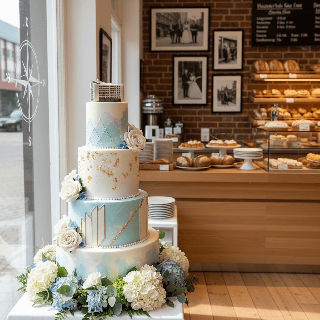 Wedding cake by Cherrylicious Celebration Planning