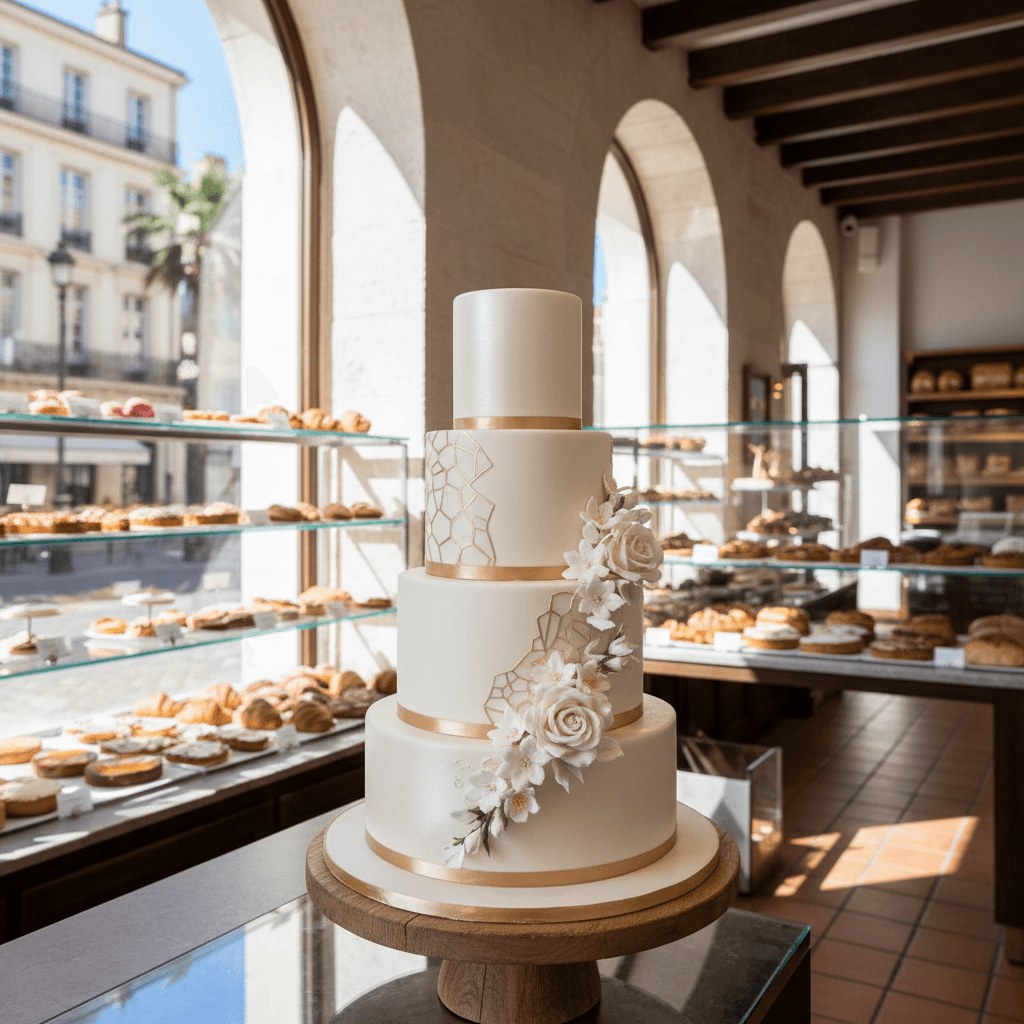 Wedding cake by Gâteaux deco
