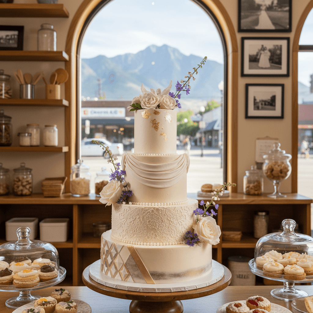Wedding cake by Yvonne's Delightful Cakes