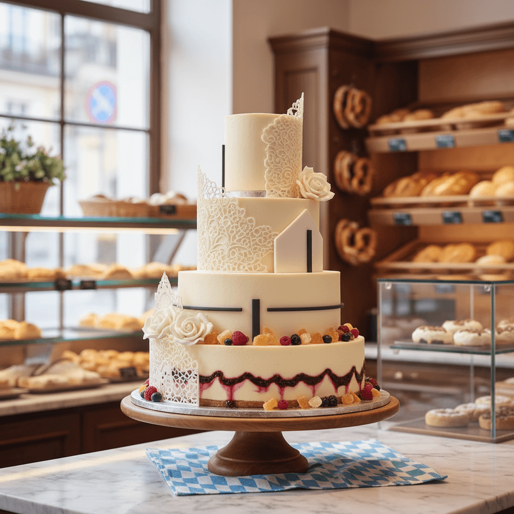 Wedding cake by Life is Sweet Munich Café | Cheesecakes | Cakes | NY Cookies