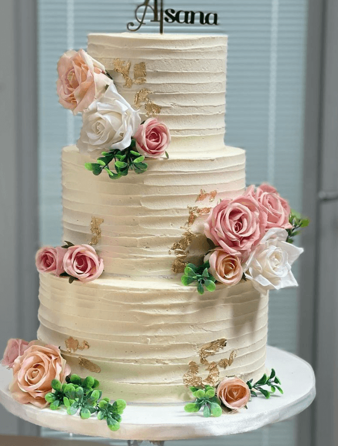 Wedding cake by NaazCakes