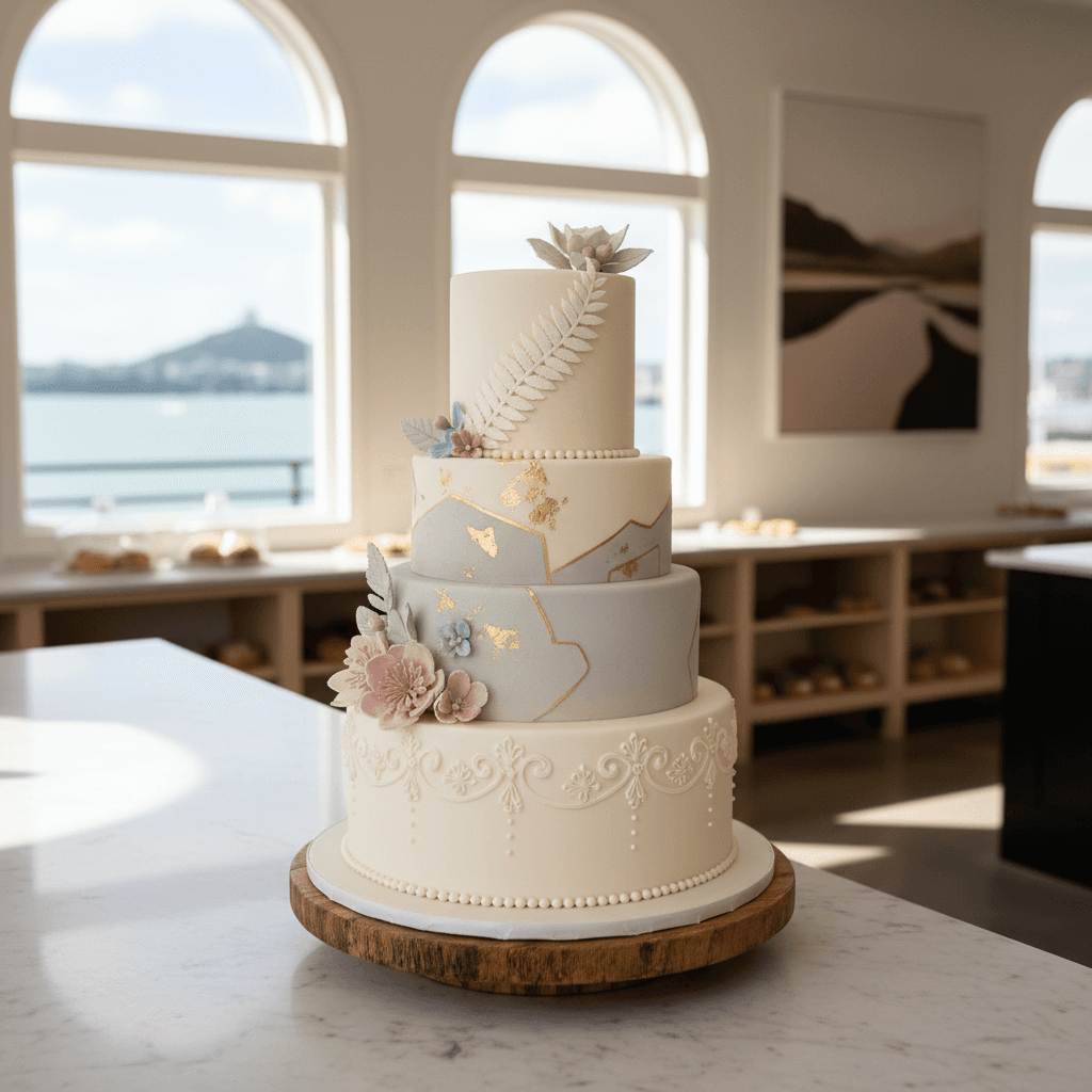Wedding cake by The Little Cake Kitchen Ltd