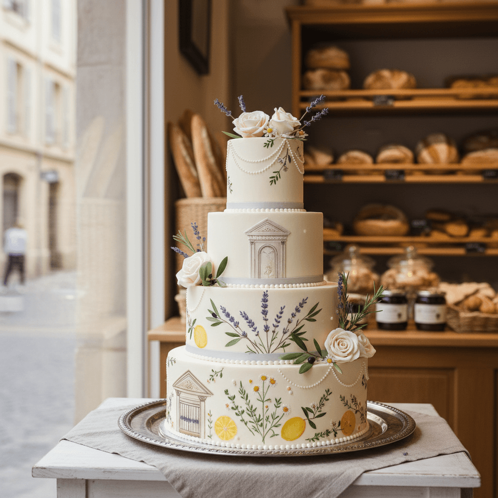 Wedding cake by La Pâtisserie des Marseillais - Pascal Guglielmi