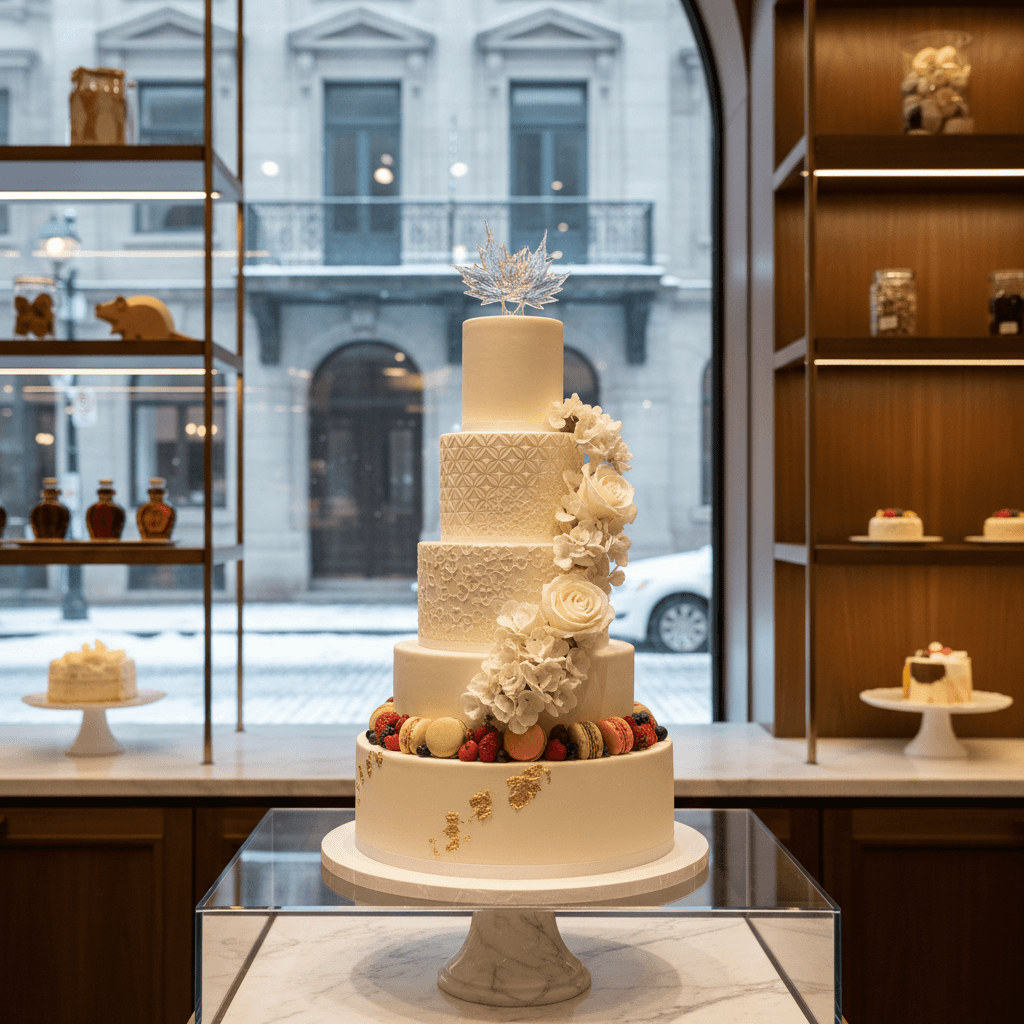 Wedding cake by LiMon Pâtisserie Powered by Katy's Cake Montreal