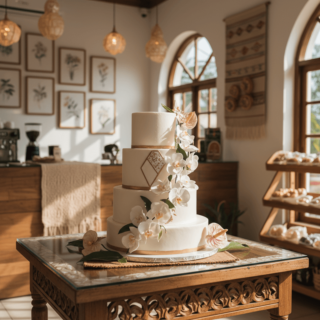Wedding cake by Lucille's Cake