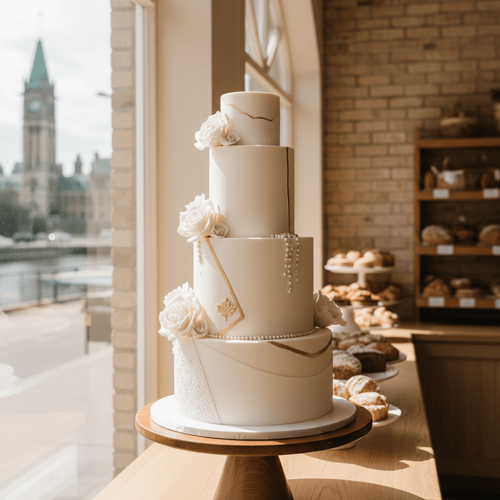 Wedding cake by Orchid Cake Studio
