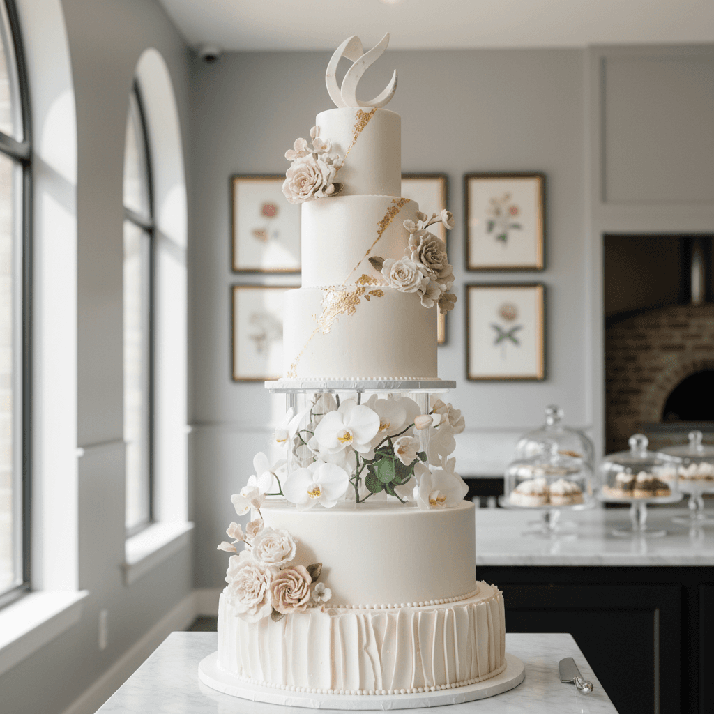 Wedding cake by Haute Sweets Patisserie - Lake Highlands