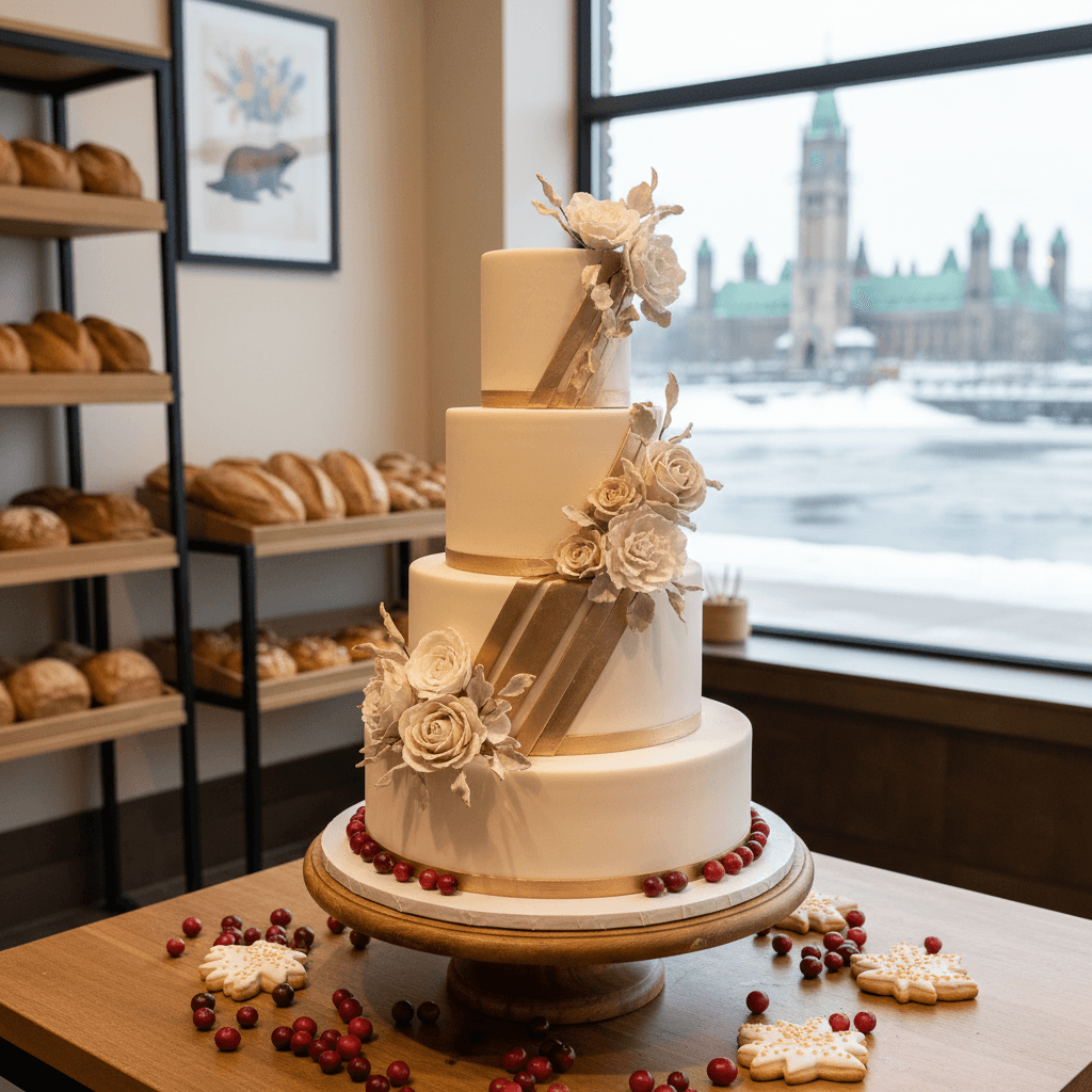 Wedding cake by Batter Up Bakery