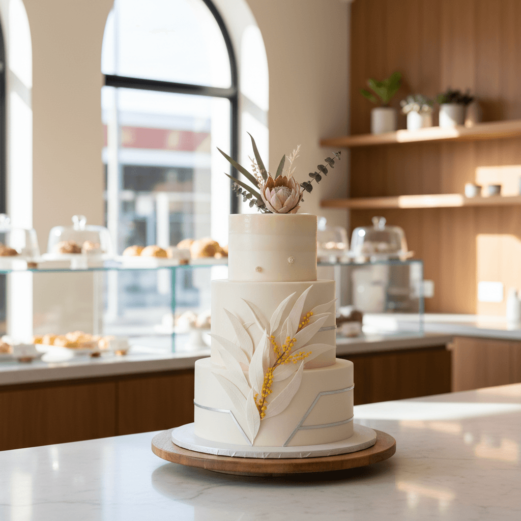 Wedding cake by The Cake Hut