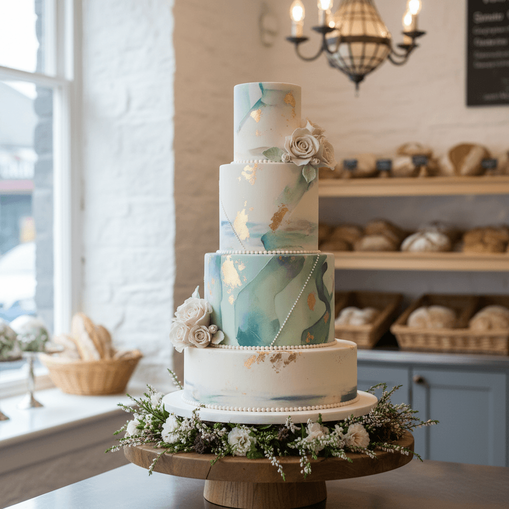 Wedding cake by Gourmet Tart Company