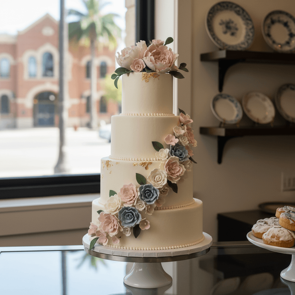 Wedding cake by Cottage Cakes