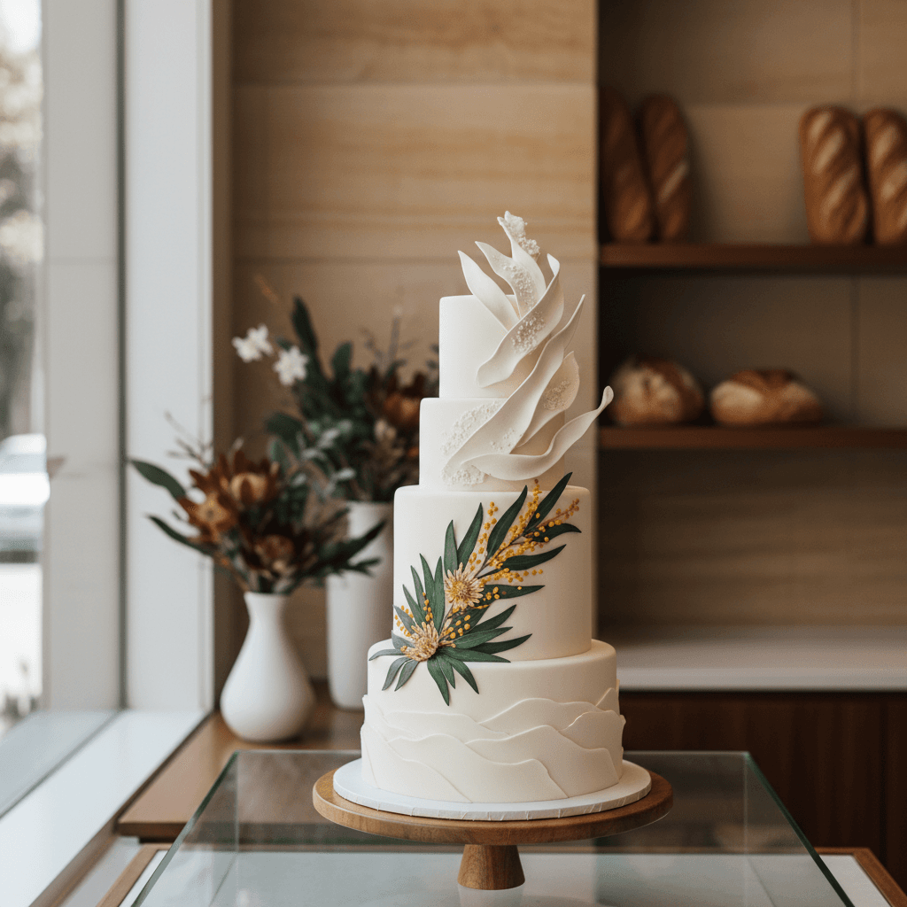 Wedding cake by Black Velvet Cakes